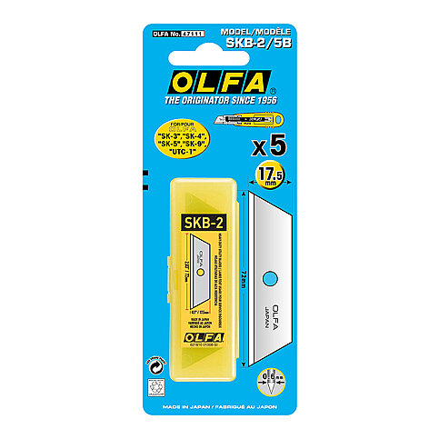 OLFA SKB-2-5B İŞ GÜVENLİK MAKET BIÇAĞI YEDEĞİ 5Lİ (621501)(02201-K) - 1