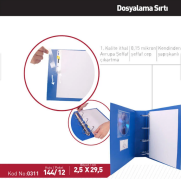 Önder 0311-0 Kendinden Yapışkanlı Dosyalama Sırtlığı Şeffaf - 2
