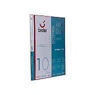 ÖNDER 1210-2 ÖN CEPLİ SUNUM DOSYASI KIRMIZI 10LU - ÖNDER