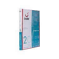 ÖNDER 1220-2 ÖN CEPLİ SUNUM DOSYASI KIRMIZI 20Lİ - ÖNDER