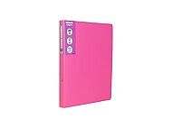 ÖNDER 123-23 RAİNBOW PLASTİK KAPAK HALKALI DOSYA 2 HALKA PEMBE - ÖNDER