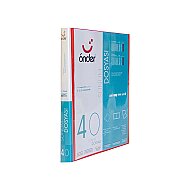 ÖNDER 1240-2 ÖN CEPLİ SUNUM DOSYASI KIRMIZI 40LI - ÖNDER