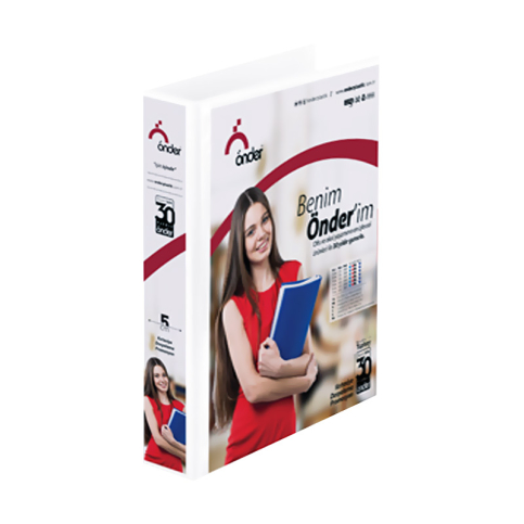 Önder 2002-5 2 Halkalı D Mekanizmalı Klasör A4 20Mm Beyaz - 1