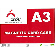 ÖNDER 6436-0 MAGNETLİ ŞEFFAF AFİŞ MUHAFAZA KABI A3 - ÖNDER