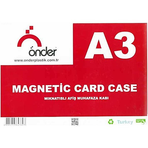 ÖNDER 6436-0 MAGNETLİ ŞEFFAF AFİŞ MUHAFAZA KABI A3 - 1