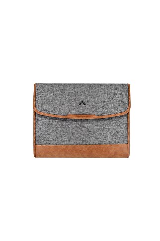 ÖNDER 803-14 MOSKOVA EXCLUSİVE EVRAK ÇANTASI 10.5x13.5 inç KOYU GRİ - 1