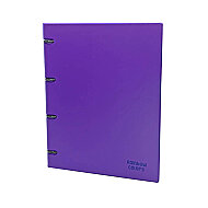 ÖNDER 122-22 RAİNBOW PLASTİK KAPAK HALKALI DOSYA 4 HALKA MOR - ÖNDER