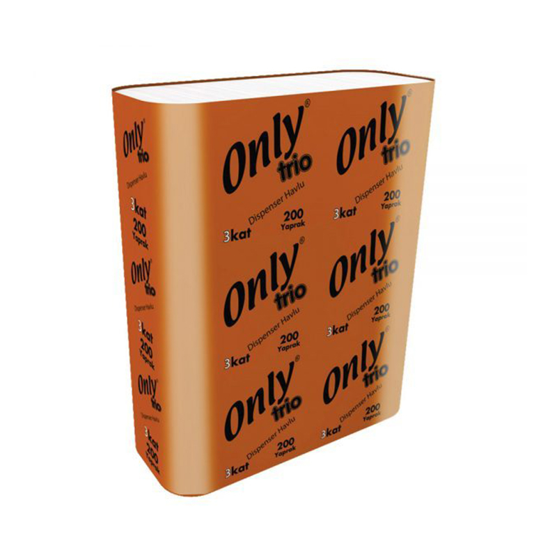 ONLY TRİO Z KAT DİSPENSER HAVLU 23X23cm 200LÜ