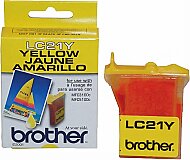 OUTLET BROTHER LC21Y SARI ORJİNAL KARTUŞ 400 SAYFA (MFC 3100C MFC 580 MFC 890 MFC 5200C) - BROTHER