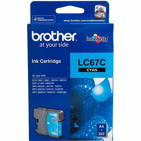 OUTLET BROTHER LC67C MAVİ ORJİNAL KARTUŞ 325 SAYFA (MFC 795CW MFC J615W) - 1