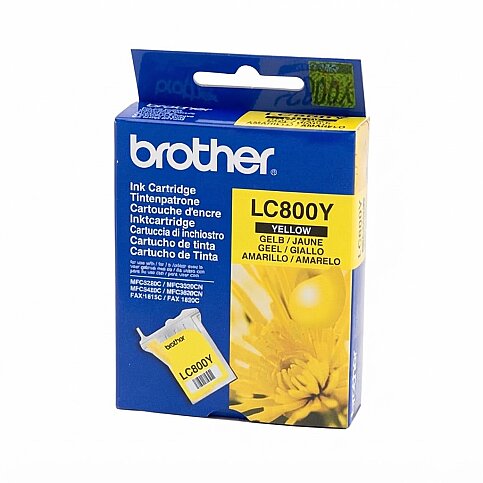 OUTLET BROTHER LC800Y SARI ORJİNAL KARTUŞ 400 SAYFA (MFC 3220C MFC 3420C FAX 1815C) - 1