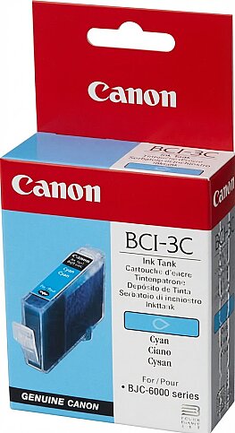 OUTLET CANON BCI-3C MAVİ ORJİNAL KARTUŞ 280 SAYFA (BJC 6000) - 1