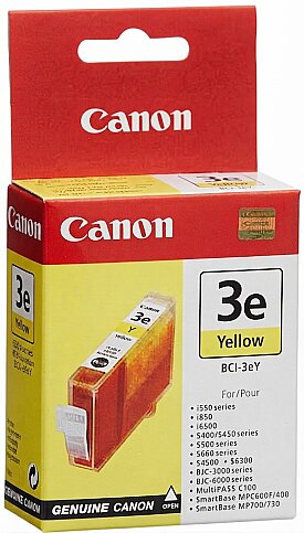 OUTLET CANON BCI-3Y SARI ORJİNAL MÜREKKEP KARTUŞ 280 SAYFA (BJC 6000) - 1