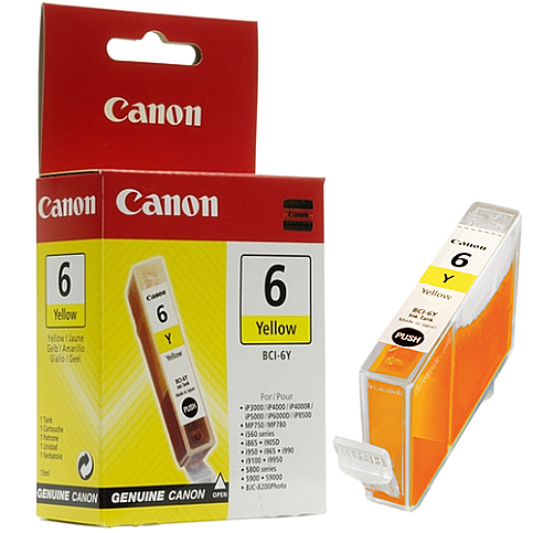 OUTLET CANON BCI-6Y SARI ORJİNAL MÜREKKEP KARTUŞ 280 SAYFA (BJC 8200 İ9900 S820 S9000 İP6000D) - 2