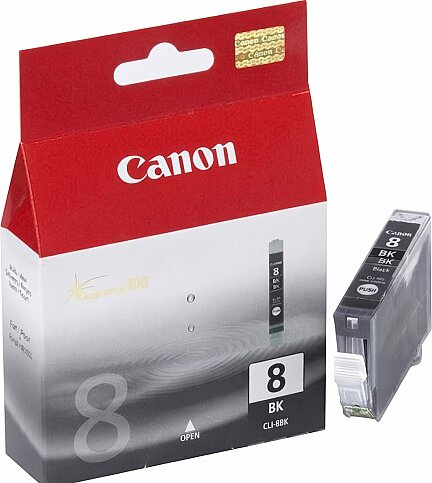 OUTLET CANON CLI-8BK SİYAH ORJİNAL KARTUŞ 280 SAYFA (BJC 8500 İP6700D MP830 MP970 MX850) - 1