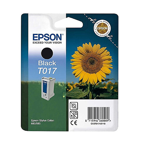 OUTLET EPSON T017 C13T01740120 SİYAH ORJİNAL KARTUŞ 600 SAYFA (STYLUS 680 STYLUS685 STYLUS777) - 2
