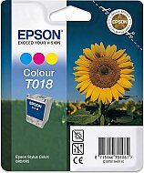 OUTLET EPSON T018 C13T01840120 RENKLİ ORJİNAL KARTUŞ 300 SAYFA (STYLUS 680 STYLUS685 STYLUS777) - EPSON