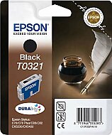 OUTLET EPSON T0321 C13T03214020 SİYAH ORJİNAL KARTUŞ 1240 SAYFA (C70 C80 C82 CX4500) - EPSON