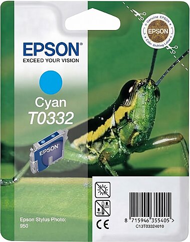 OUTLET EPSON T0332 C13T03324020 MAVİ ORJİNAL KARTUŞ 440 SAYFA (PHOTO 950 960) - 1