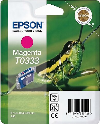 OUTLET EPSON T0333 C13T03334020 KIRMIZI ORJİNAL KARTUŞ 440 SAYFA (PHOTO 950 960) - 1