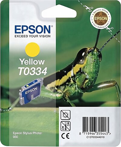 OUTLET EPSON T0334 C13T03344020 SARI ORJİNAL KARTUŞ 440 SAYFA (PHOTO 950 960) - 1
