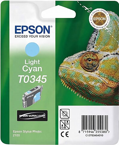 OUTLET EPSON T0345 C13T03454020 AÇIK MAVİ ORJİNAL KARTUŞ 440 SAYFA (PHOTO 2100 2200) - 1