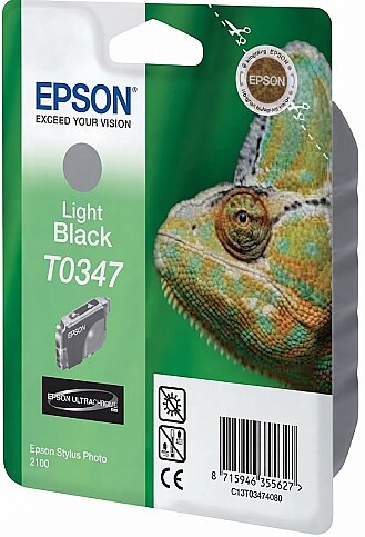 OUTLET EPSON T0347 C13T03474020 AÇIK SİYAH ORJİNAL KARTUŞ 440 SAYFA (PHOTO 2100 2200) - 1