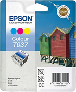 Outlet Epson T037 C13T03704020 Renkli Kartuş 180 Sayfa - EPSON