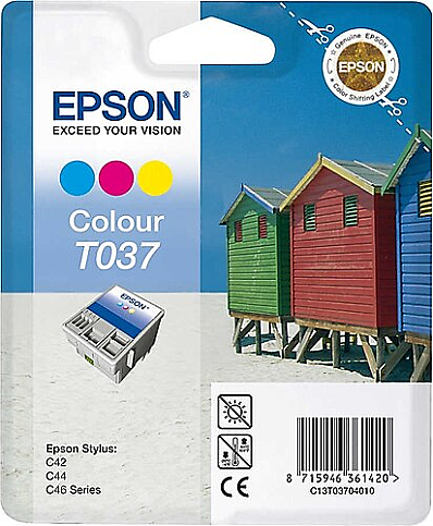 OUTLET EPSON T037 C13T03704020 RENKLİ KARTUŞ 180 SAYFA - 2