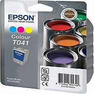 OUTLET EPSON T041 C13T04104020 RENKLİ ORJİNAL KARTUŞ 300 SAYFA (STYLUS C62 CX3200) - EPSON