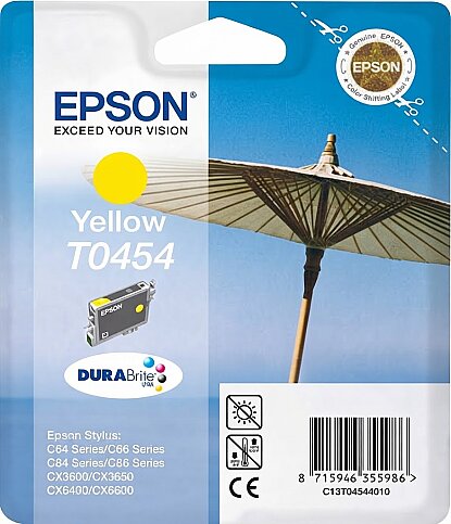 OUTLET EPSON T0454 C13T04544020 SARI ORJİNAL KARTUŞ 250 SAYFA (C64 C84 CX640) - 1