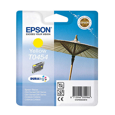 OUTLET EPSON T0454 C13T04544020 SARI ORJİNAL KARTUŞ 250 SAYFA (C64 C84 CX640) - 2