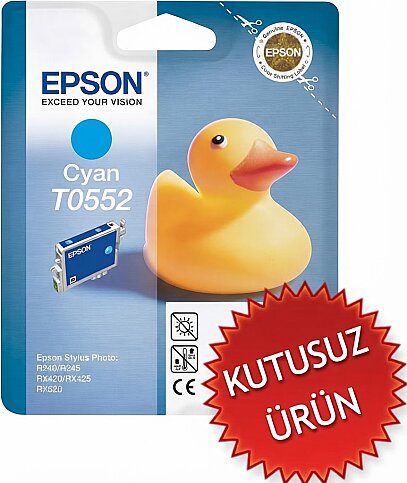 OUTLET EPSON T0552 C13T05524020 MAVİ ORJİNAL KARTUŞ 290 SAYFA (R240 R245 RX420 RX425 RX520) - 1