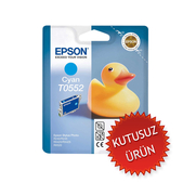 Outlet Epson T0552 C13T05524020 Mavi Orjinal Kartuş 290 Sayfa (R240 R245 Rx420 Rx425 Rx520) - EPSON
