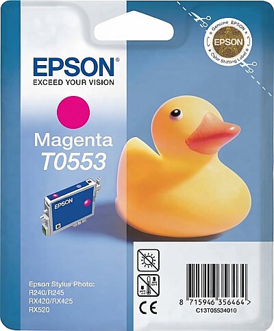 OUTLET EPSON T0553 C13T05534020 KIRMIZI ORJİNAL KARTUŞ 290 SAYFA (R240 R245 RX420 RX425 RX520) - 1