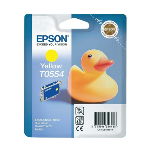 Outlet Epson T0554 C13T05544020 Sarı Orjinal Kartuş 290 Sayfa (R240 R245 Rx420 Rx425 Rx520) - 1