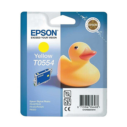 OUTLET EPSON T0554 C13T05544020 SARI ORJİNAL KARTUŞ 290 SAYFA (R240 R245 RX420 RX425 RX520) - 2