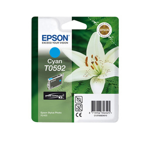 Outlet Epson T0592 C13T05924020 Mavi Orjinal Kartuş 450 Sayfa (Stylus Photo R2400) - 1