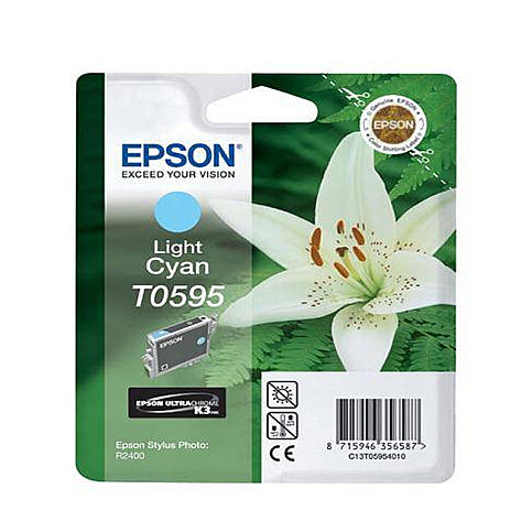 OUTLET EPSON T0595 C13T05954020 AÇIK MAVİ ORJİNAL KARTUŞ 450 SAYFA (STYLUS PHOTO R2400) - 2