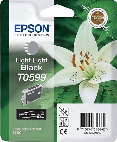 OUTLET EPSON T0599 C13T05994020 AÇIK SİYAH ORJİNAL KARTUŞ 450 SAYFA (STYLUS PHOTO R2400) - 1