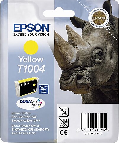OUTLET EPSON T1004 C13T10044020 SARI ORJİNAL KARTUŞ (B1100 B40W BX310FN BX510W) - 1