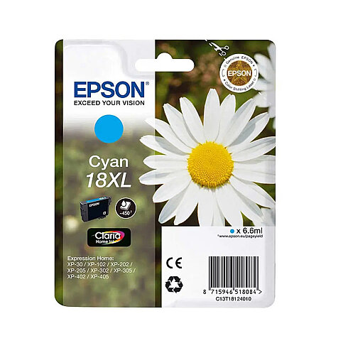 OUTLET EPSON T1812 C13T18124020 18XL MAVİ ORJİNAL KARTUŞ 450 SAYFA (XP102 XP202 XP302 XP402 XP405) - 2