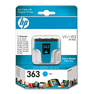 OUTLET HP C8771EE 363 MAVİ ORJİNAL MÜREKKEP KARTUŞ 400 SAYFA (C6180 C7180  C8180 D7160 3210) - HP (1)