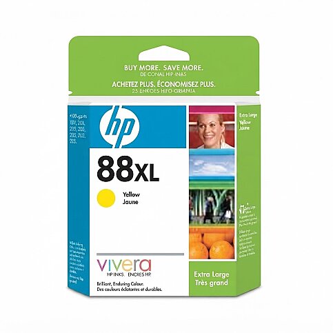 OUTLET HP C9393AE 88XL SARI ORJİNAL MÜREKKEP KARTUŞ 1200 SAYFA YÜKSEK KAPASİTE (K550 L7380 L7580 K5300 L7480) - 1