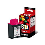 OUTLET LEXMARK 12A1980 80 RENKLİ ORJİNAL KARTUŞ 275 SAYFA (3200 5000 7000 Z11 Z31) - LEXMARK (1)