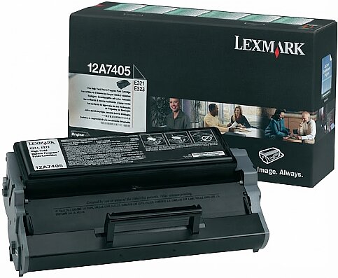 OUTLET LEXMARK 12A7405 SİYAH ORJİNAL TONER 6000 SAYFA (E321 E323) - 1