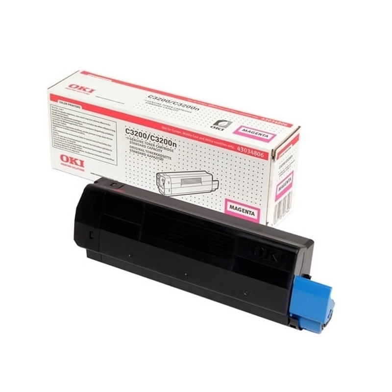 Outlet Oki 43034814 Kırmızı Orjinal Toner 1500 Sayfa (C3200)