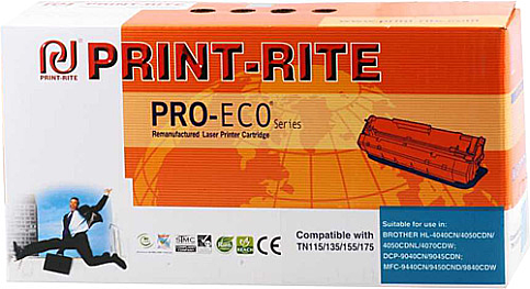OUTLET PRİNT-RİTE BROTHER TN115 135 155 MAVİ MUADİL TONER (HL4040 4050 9040) - 2