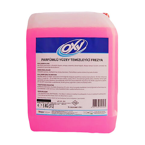 OXY FREZYA PARFÜMLÜ YÜZEY TEMİZLEYİCİ PEMBE 5kg (001) - 1