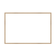 Panda 226 Duvara Monte Ahşap Çerçeve Yazı Tahtası 45X60 - PANDA